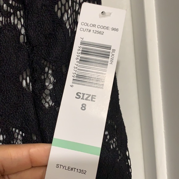 Tiana B. Black Lace Knit Dress - Picture 4 of 16